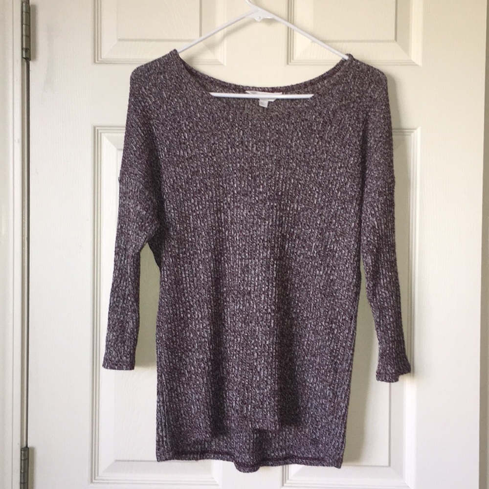 Maroon Charming Charlie’s knit shirt